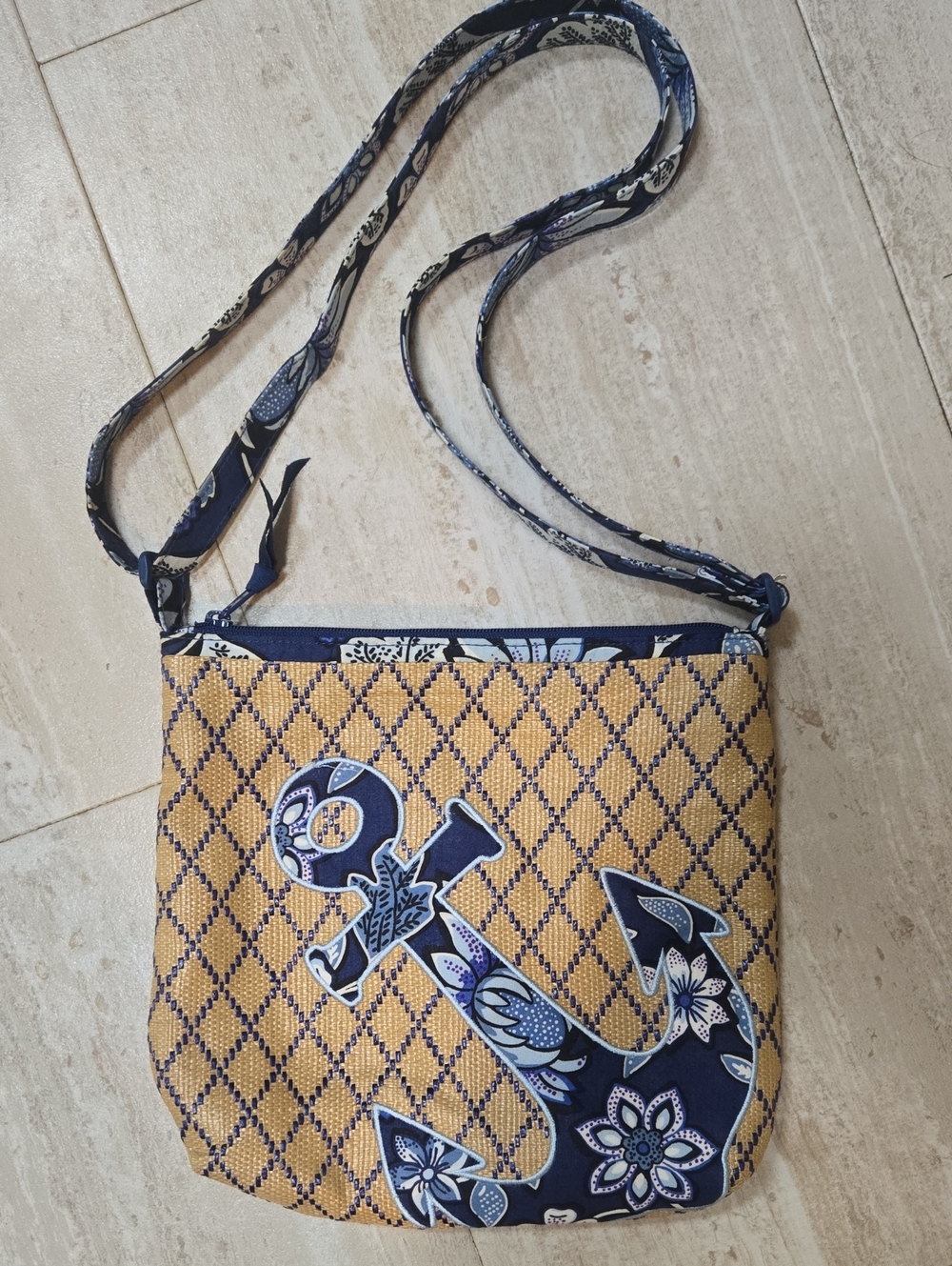 Vera Bradley Anchor's Away Crossbody Bag - Picture 1 of 8